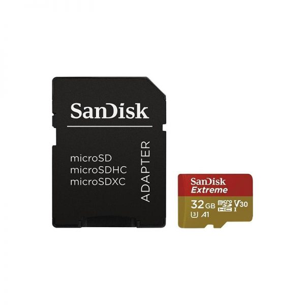 Sandisk Extreme microSDHC 32GB U3 V30 A1 with Adapter